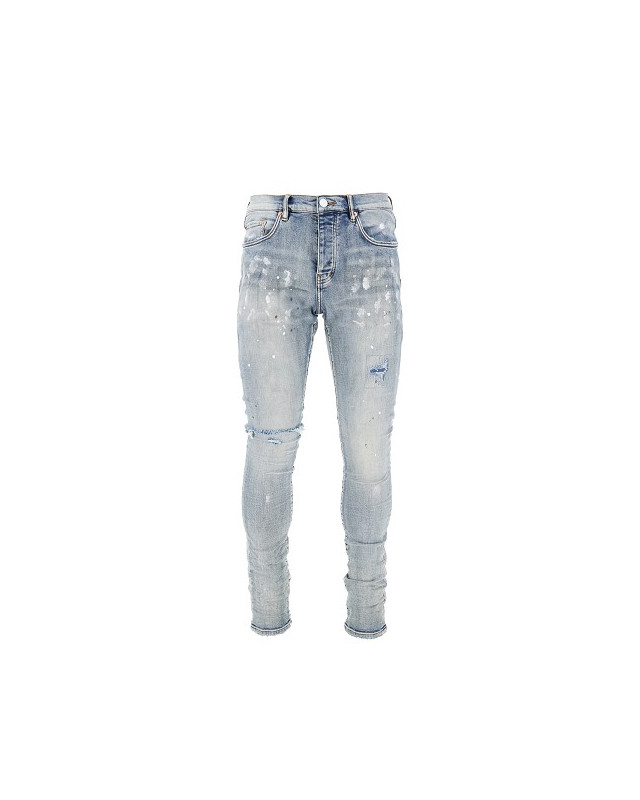 [Purple Brand] Trousers FW26 P001-LIA.LT INDIGO PAINT BLOWOUT-LT INDIGO PAINT BLOWOUT