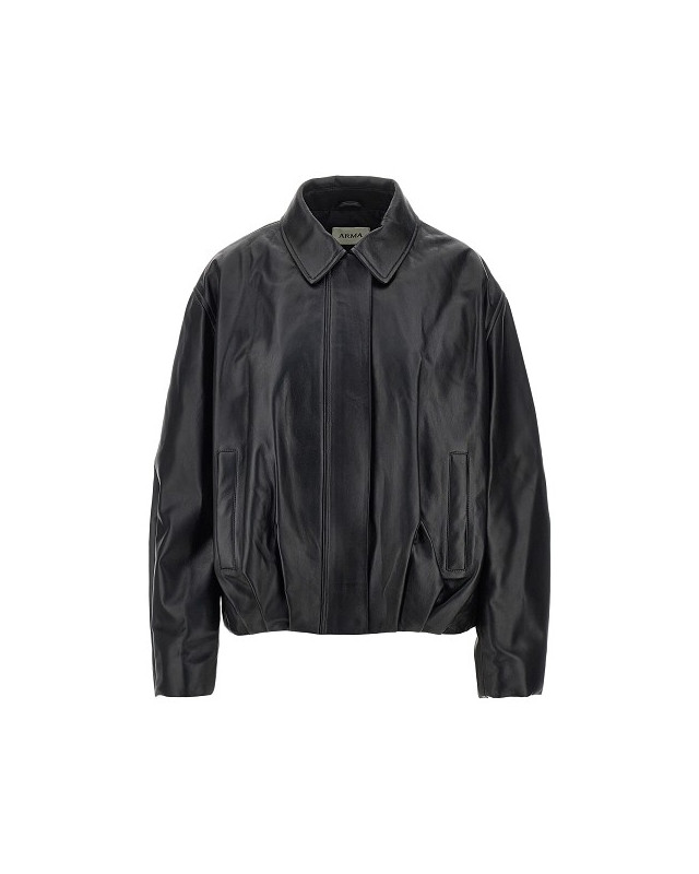 [Arma] Leather Jacket FW26 003L26600902.BLACK-BLACK
