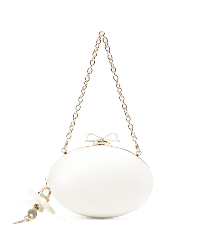 [Self-portrait] Clutch bag FW26 PF26-322B-C  CREAM