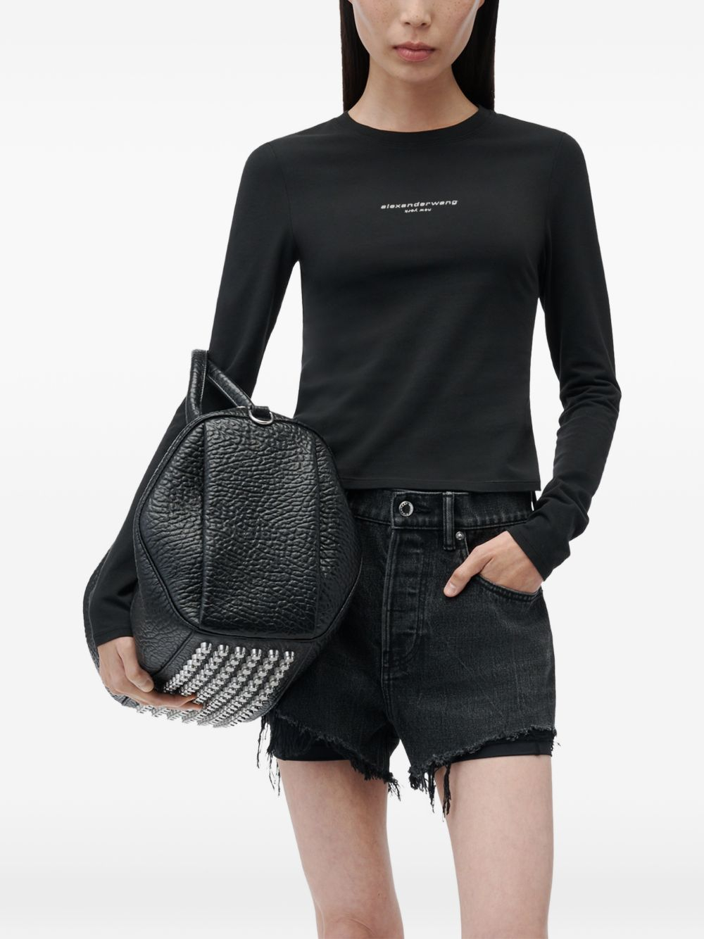 [ALEXANDER WANG] T-shirts Long Sleeve FW26 1CC4261457 001