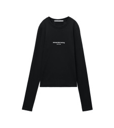 [ALEXANDER WANG] T-shirts Long Sleeve FW26 1CC4261457 001