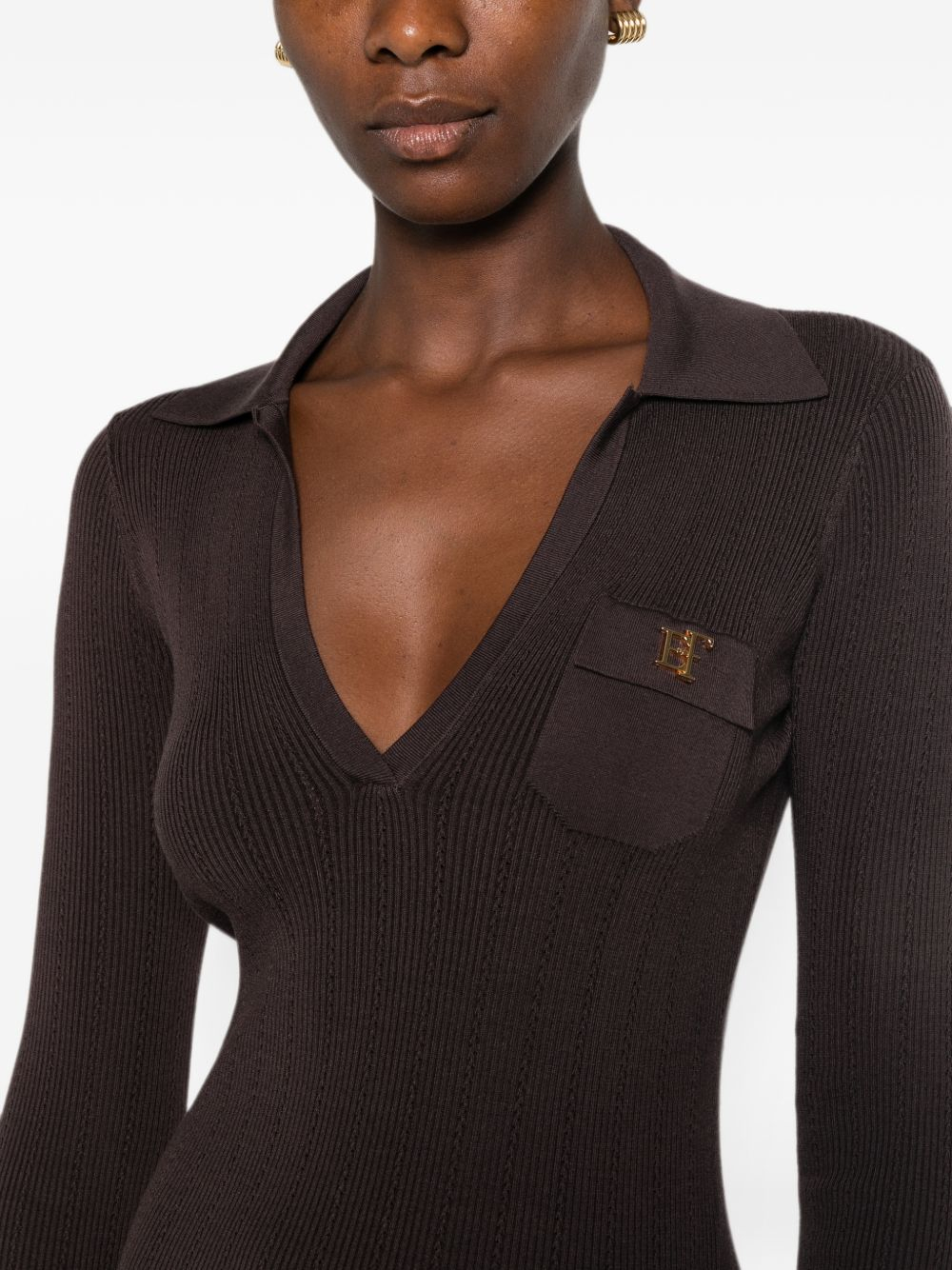 [ELISABETTA FRANCHI] Long sleeve dress FW26 AM08B66E2 EV9