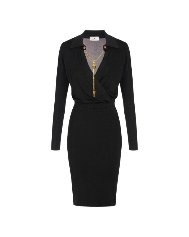 [ELISABETTA FRANCHI] Sleeveless dress FW26 AM19S66E2 110