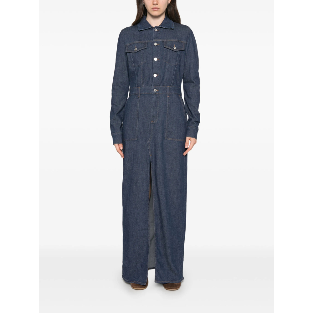 [7 FOR ALL MANKIND] Long sleeve dress FW26 7UCP0R70 UTILITY 1A9