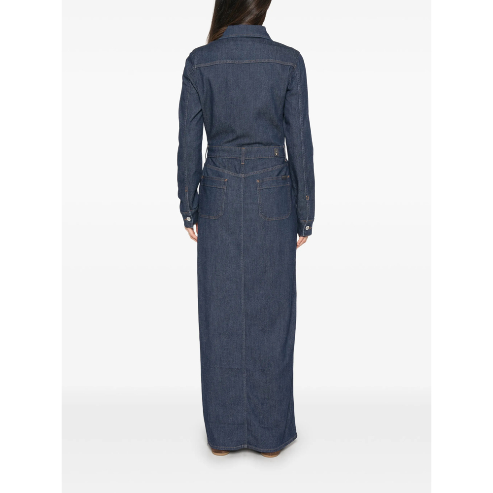 [7 FOR ALL MANKIND] Long sleeve dress FW26 7UCP0R70 UTILITY 1A9