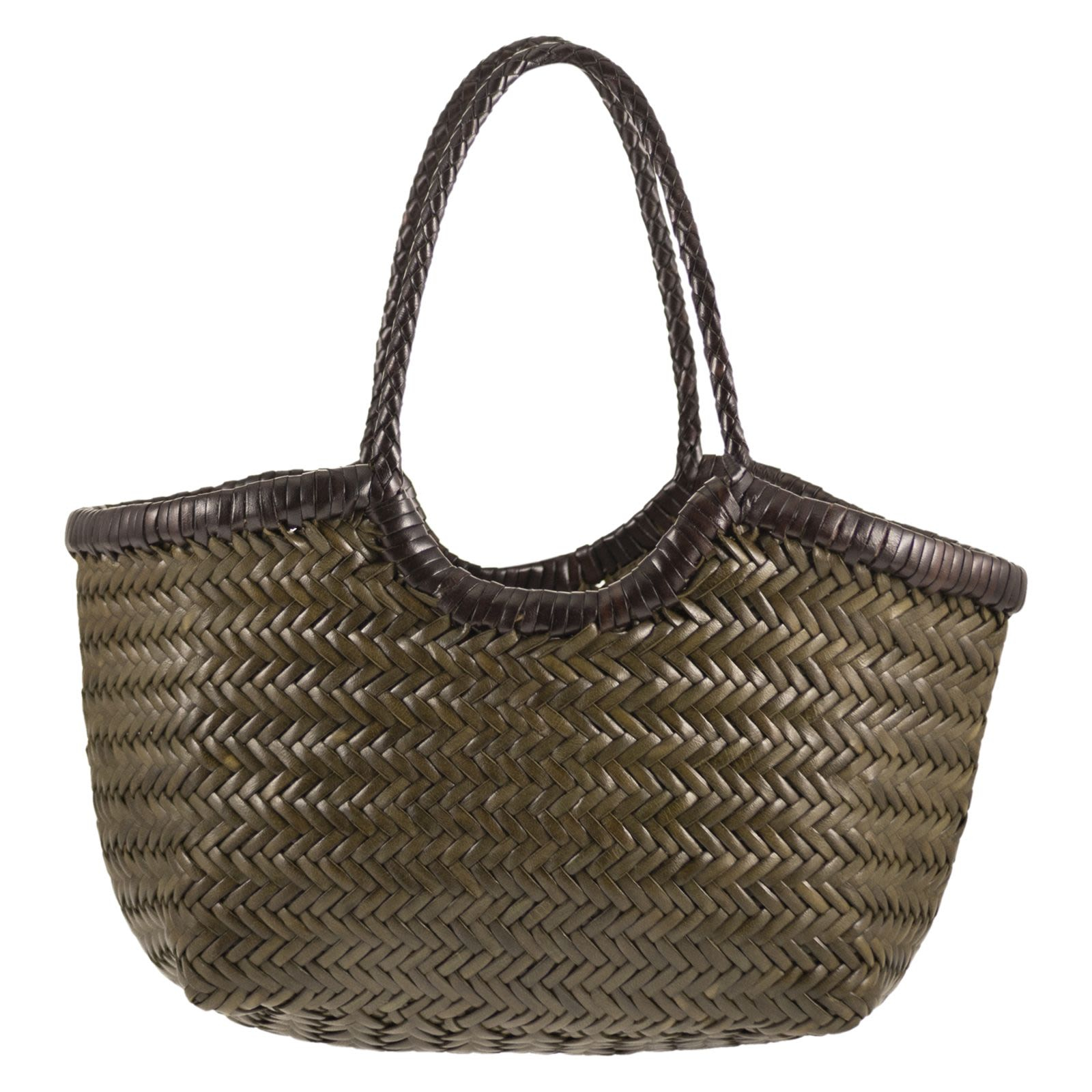[Dragon] Tote bag CO 8829BI KHAKI/DARK BROWN
