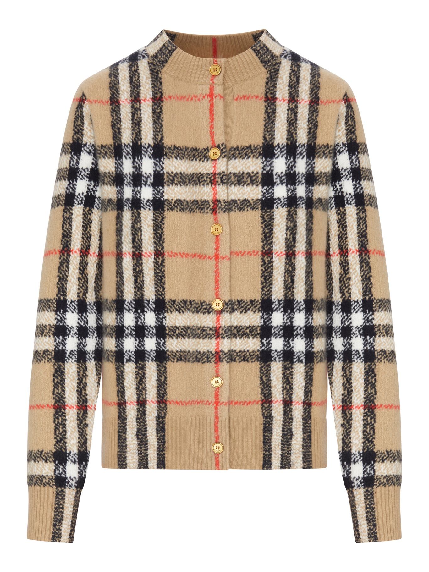 [Burberry] Cardigan FW26 8135242B9368 SAND IP CHECK