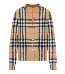 [Burberry] Cardigan FW26 8135242B9368 SAND IP CHECK