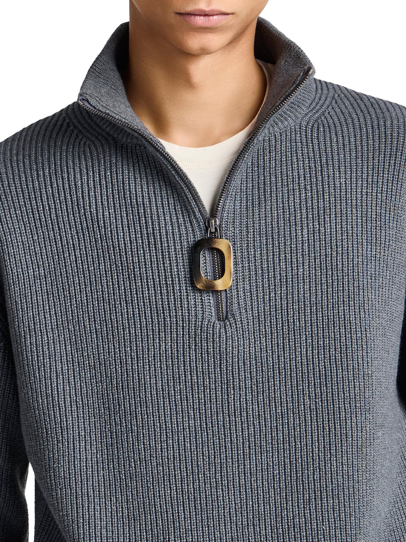 [J.W.Anderson] Knitwear FW26 KW1481YN0542925 STEEL
