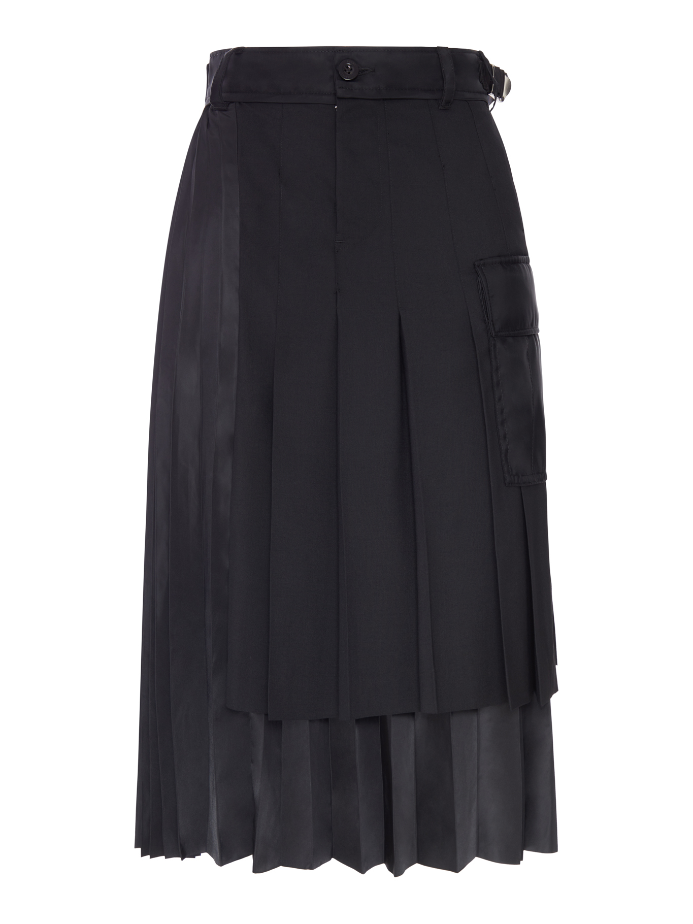 [Sacai] Midi skirt FW26 2608569001 BLACK