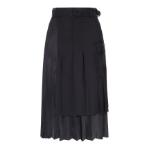 [Sacai] Midi skirt FW26 2608569001 BLACK