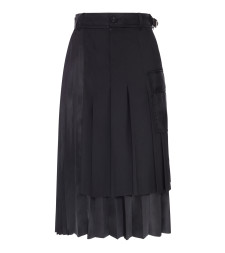 [Sacai] Midi skirt FW26 2608569001 BLACK