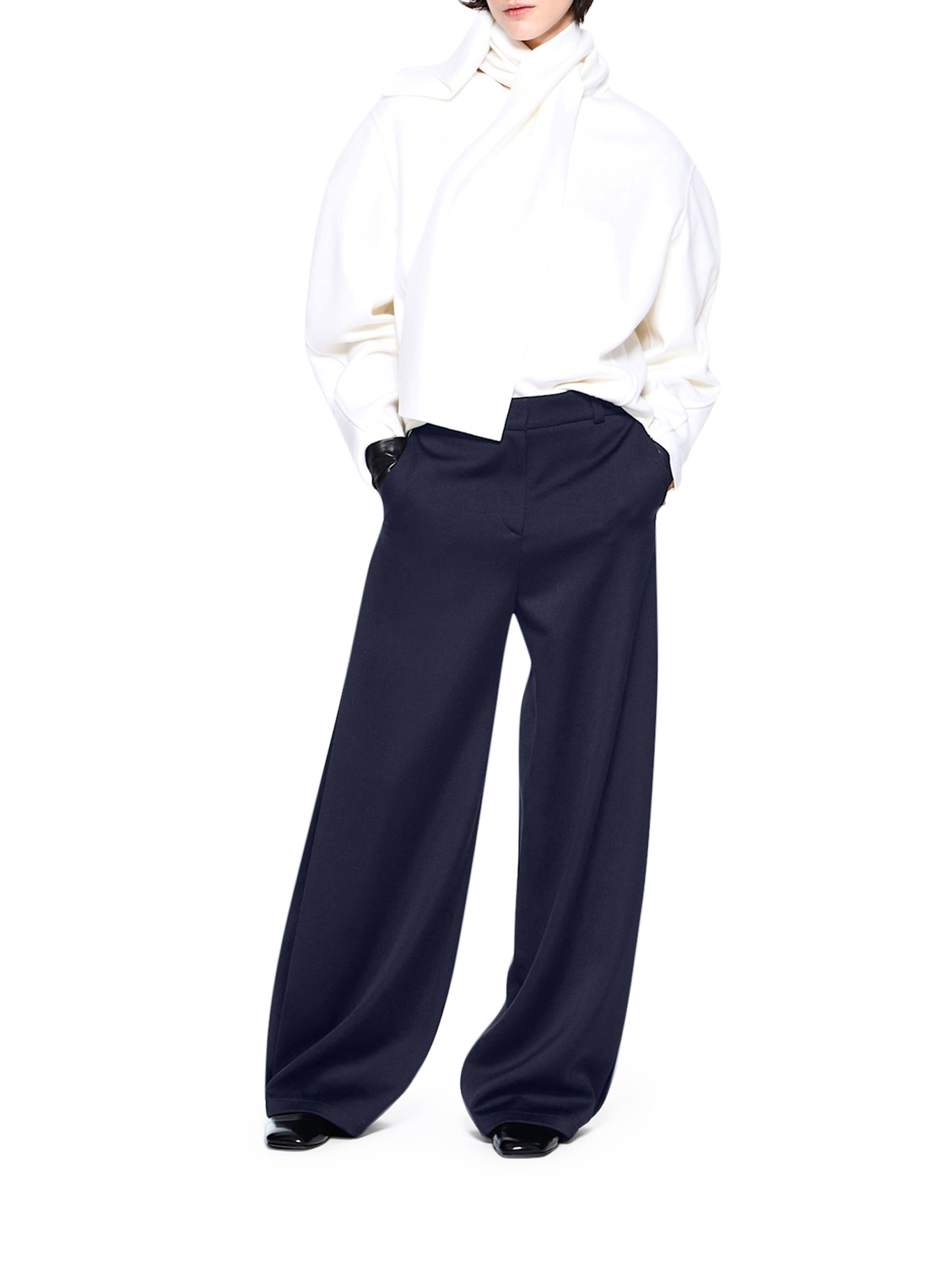 [Giorgio Armani] Trousers FW26 GW003478TE10936UB094 NAVY BLUE