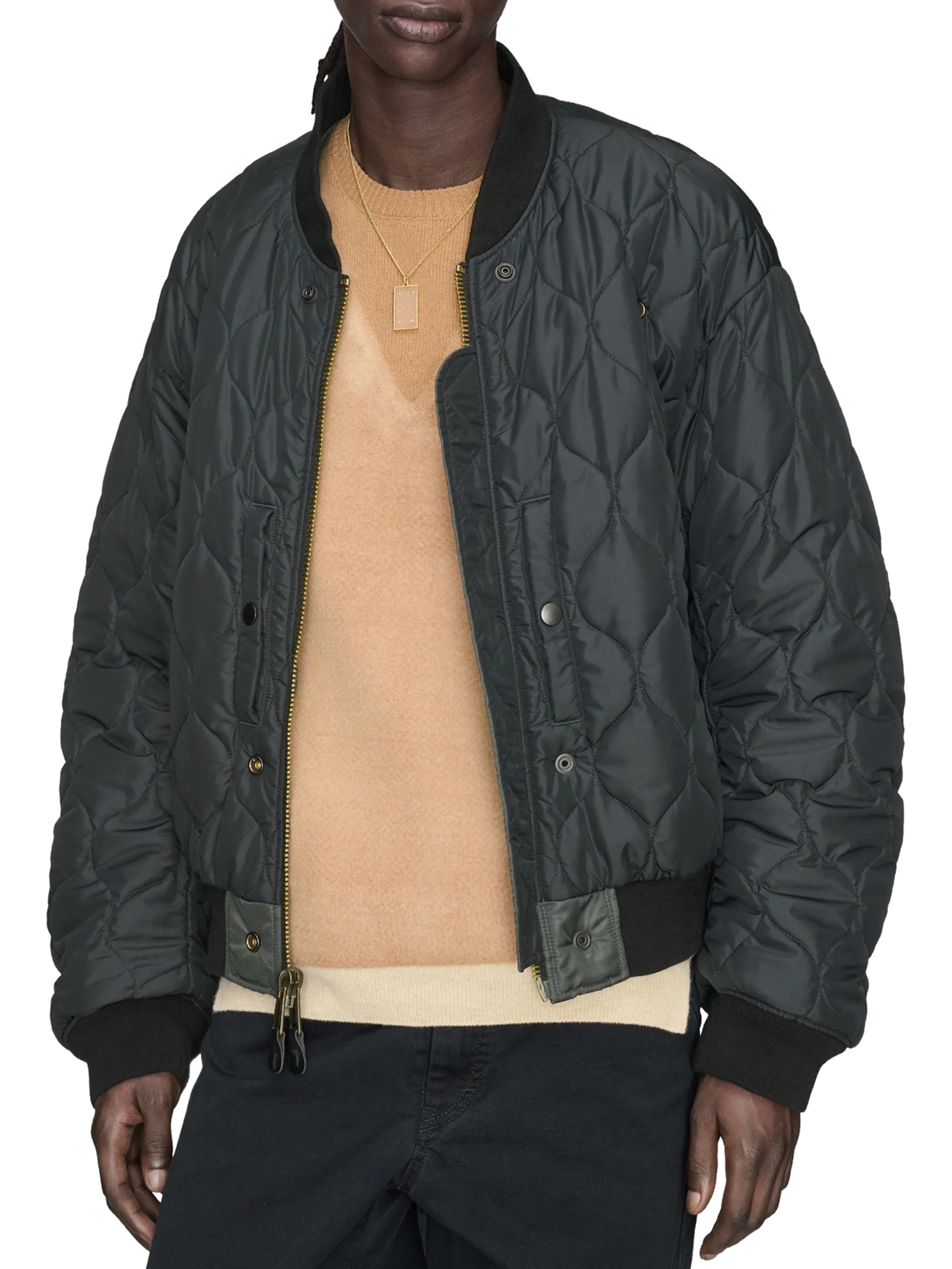 [Maison Margiela] Bomber Jacket FW26 S50AM0662M35923860 DARK GREY