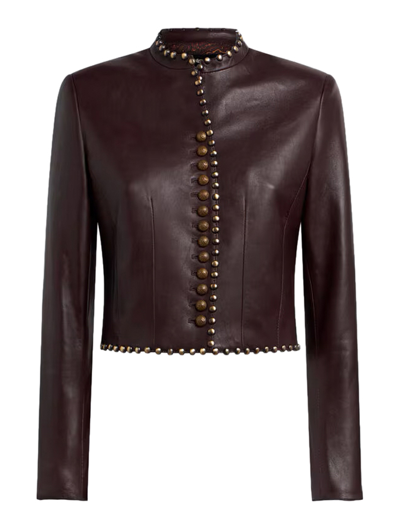 [Etro] Leather Jacket FW26 WROA0036AP126R0369 MULTI
