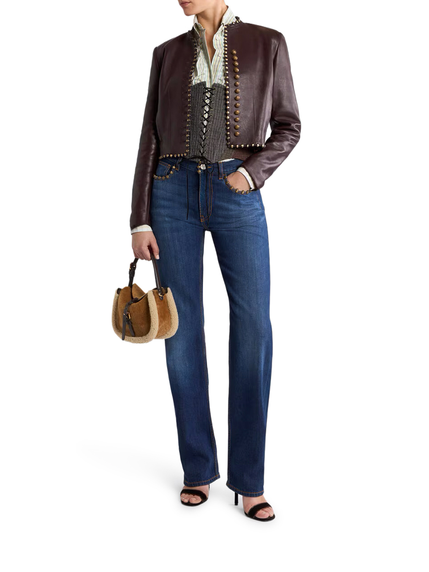 [Etro] Leather Jacket FW26 WROA0036AP126R0369 MULTI
