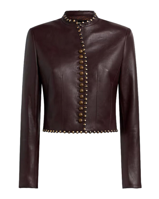 [Etro] Leather Jacket FW26 WROA0036AP126R0369 MULTI