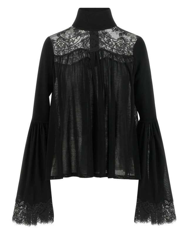 [Zimmermann] Blouse FW26 9283TF261BLK