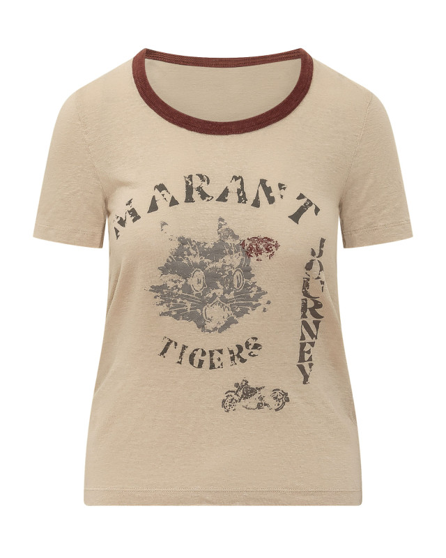 [Marant Etoile] T-shirts Short Sleeve FW26 26ATS0016FAD3N06E 90LB