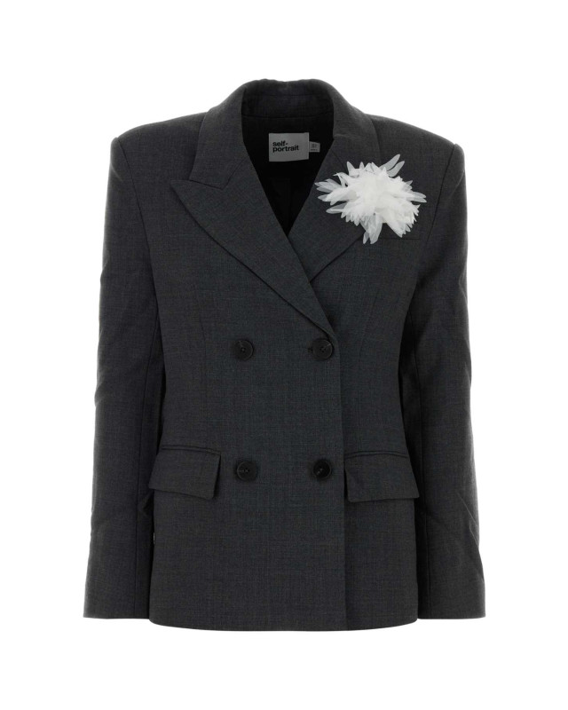 [SELF PORTRAIT] Blazer FW26 AW26082JGR GREY