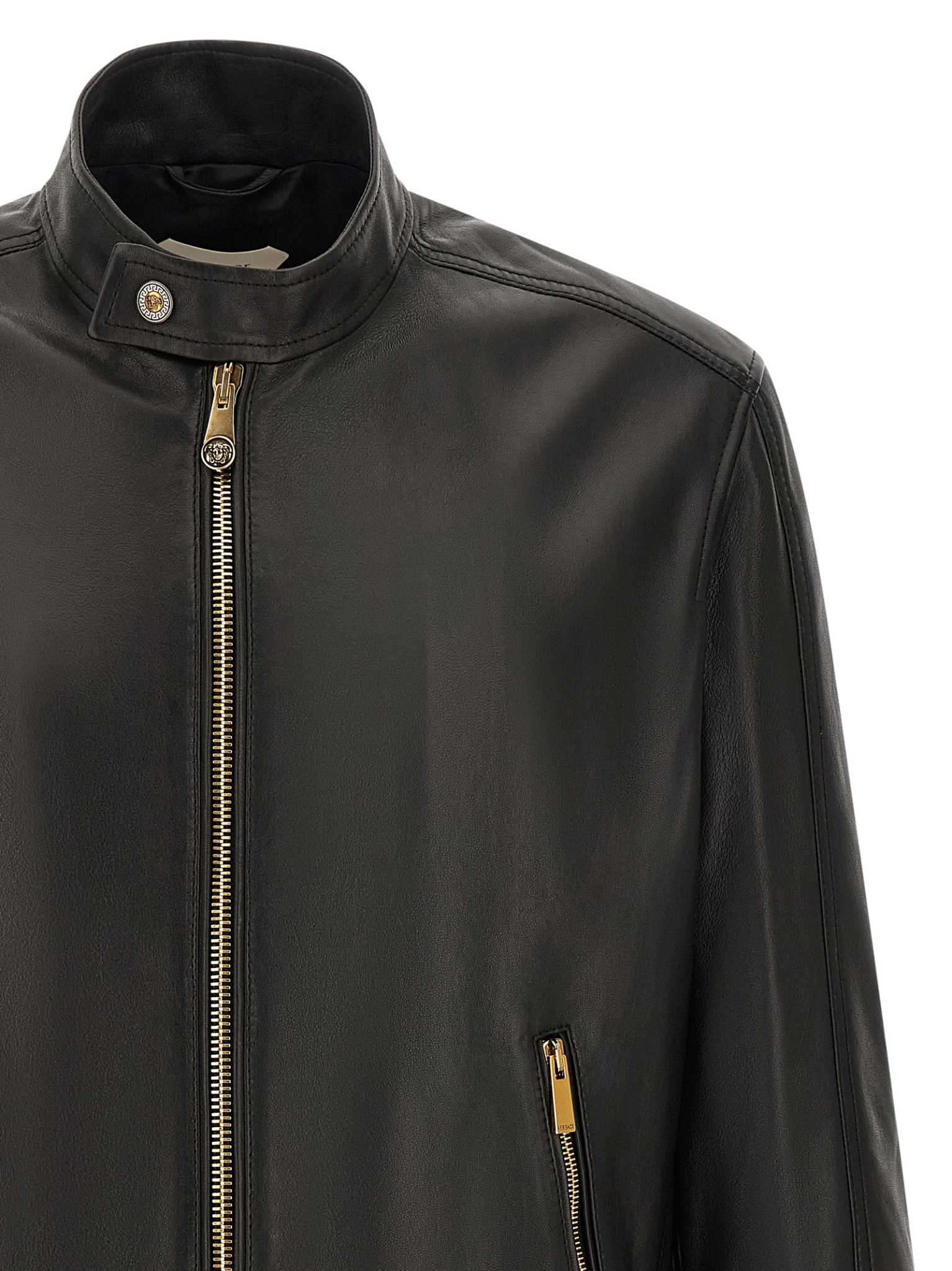 [Versace] Leather Jacket FW26 10270501A189801B000
