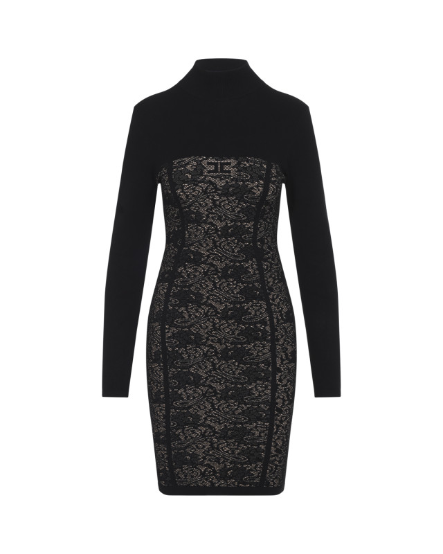 [ELISABETTA FRANCHI] Long sleeve dress FW26 AM27Q66E2