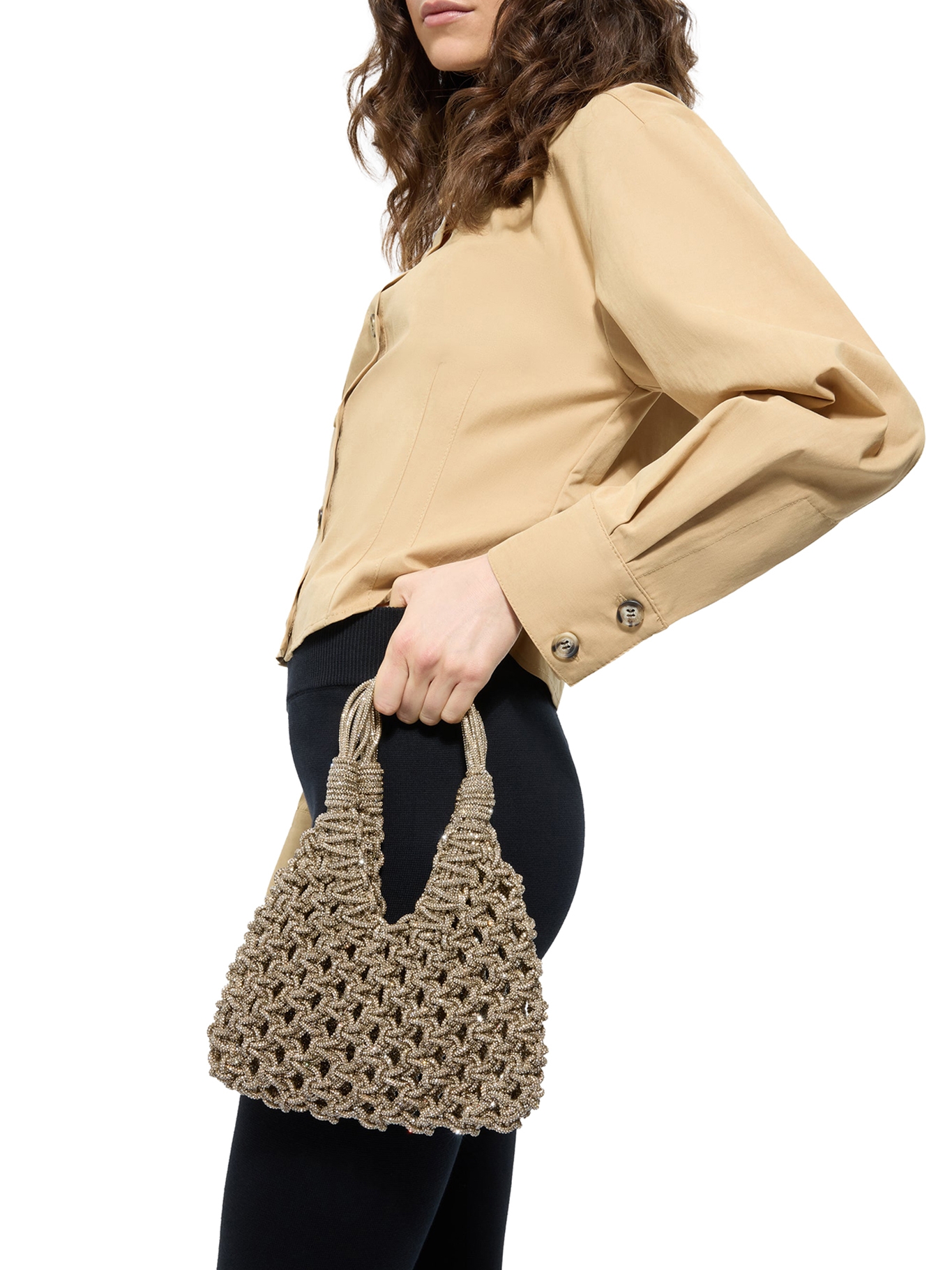 [Hibourama] Tote bag FW26 AI26HIBVANNIFIQUEGS GOLDEN SHADOW