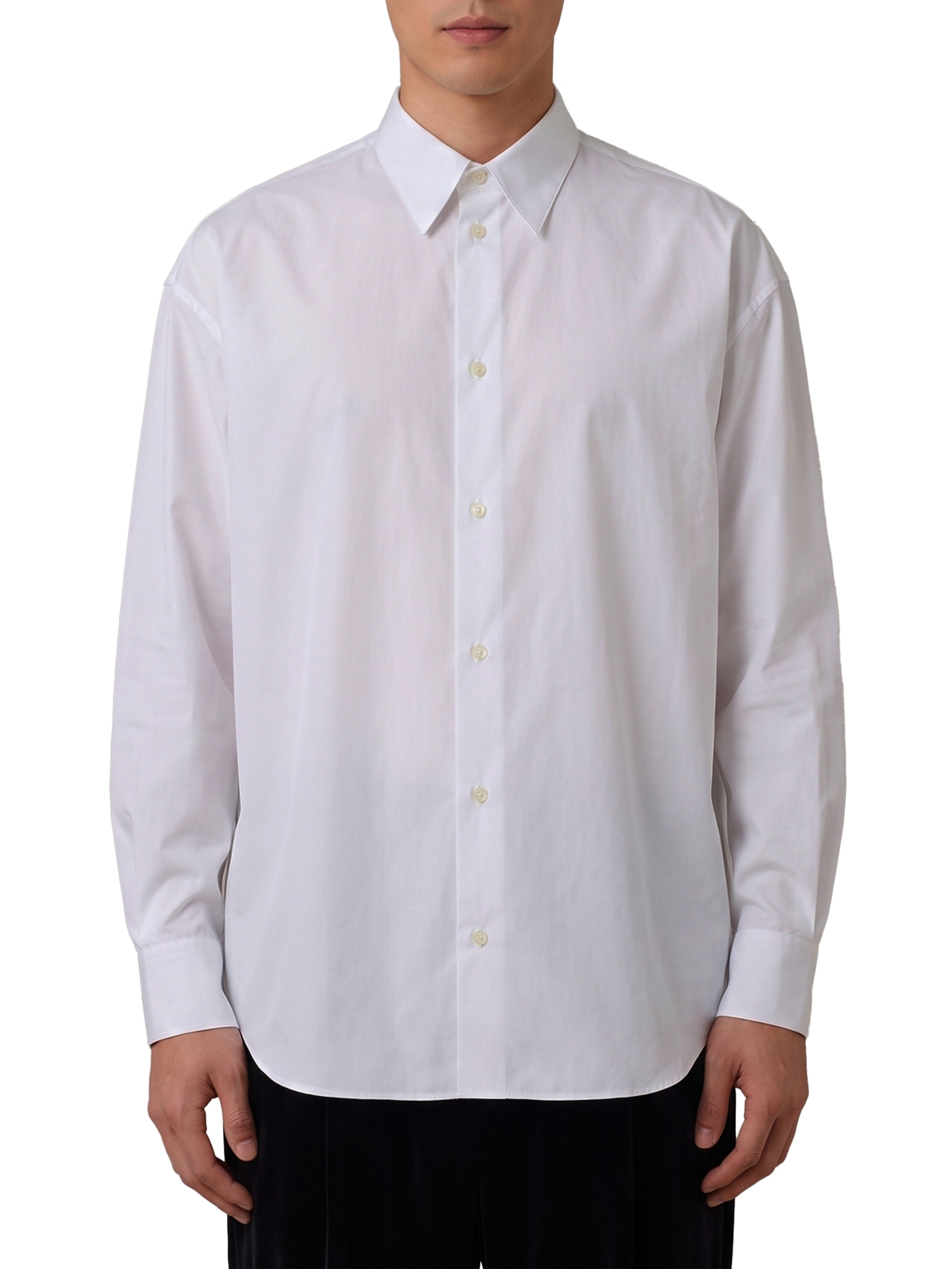 [THE ROW] Shirts Long Sleeve FW26 R000215_W4755_WHT