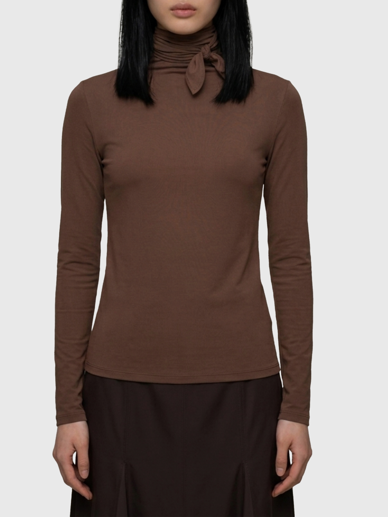 [LEMAIRE] T-shirts Long Sleeve FW26 TS0053_LJ1070_BR423