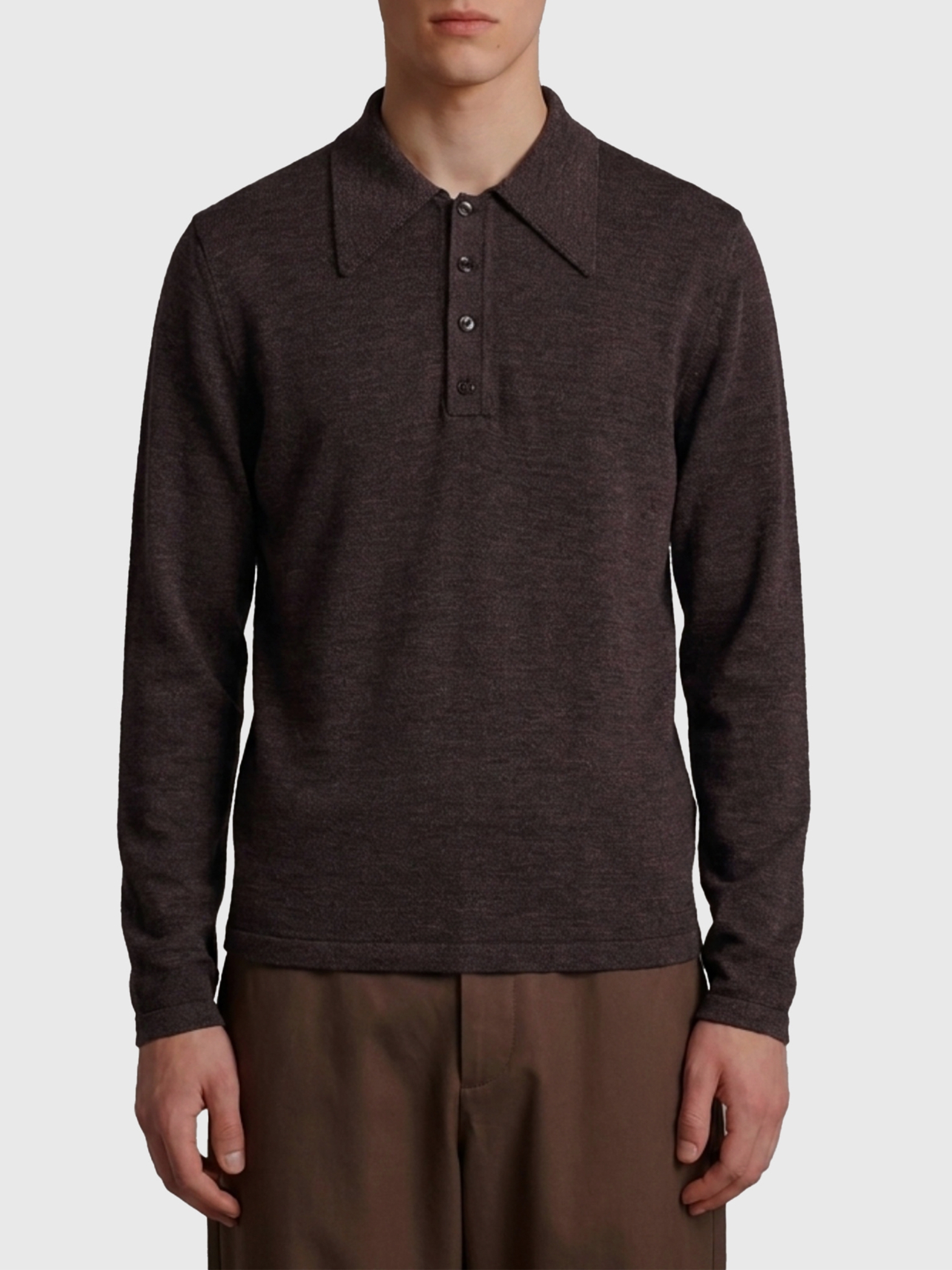 [LEMAIRE] T-shirts Long Sleeve FW26 TS0031_LK1072_BR528