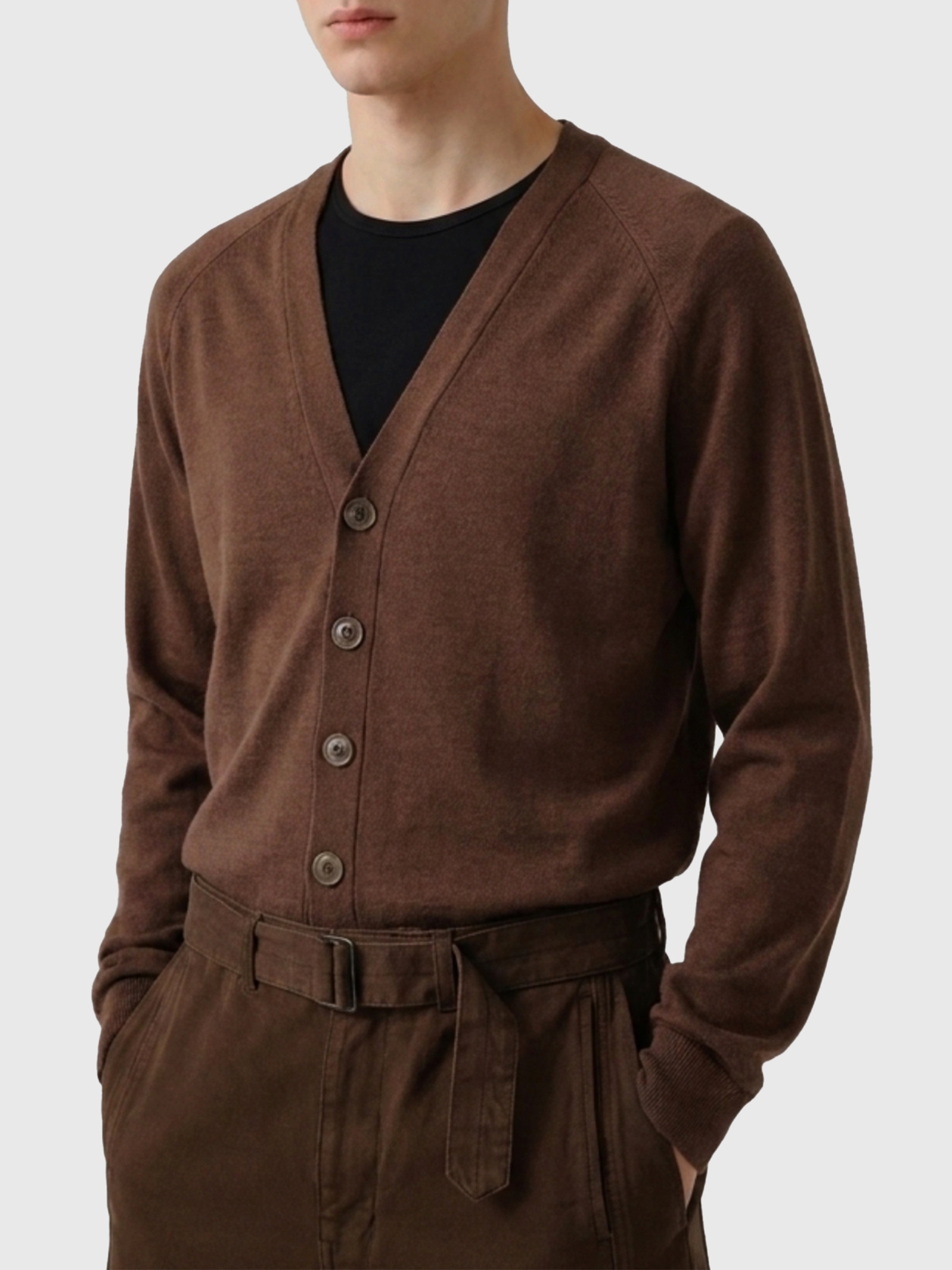 [LEMAIRE] Knitwear FW26 PO0052M_LK1063_BR310