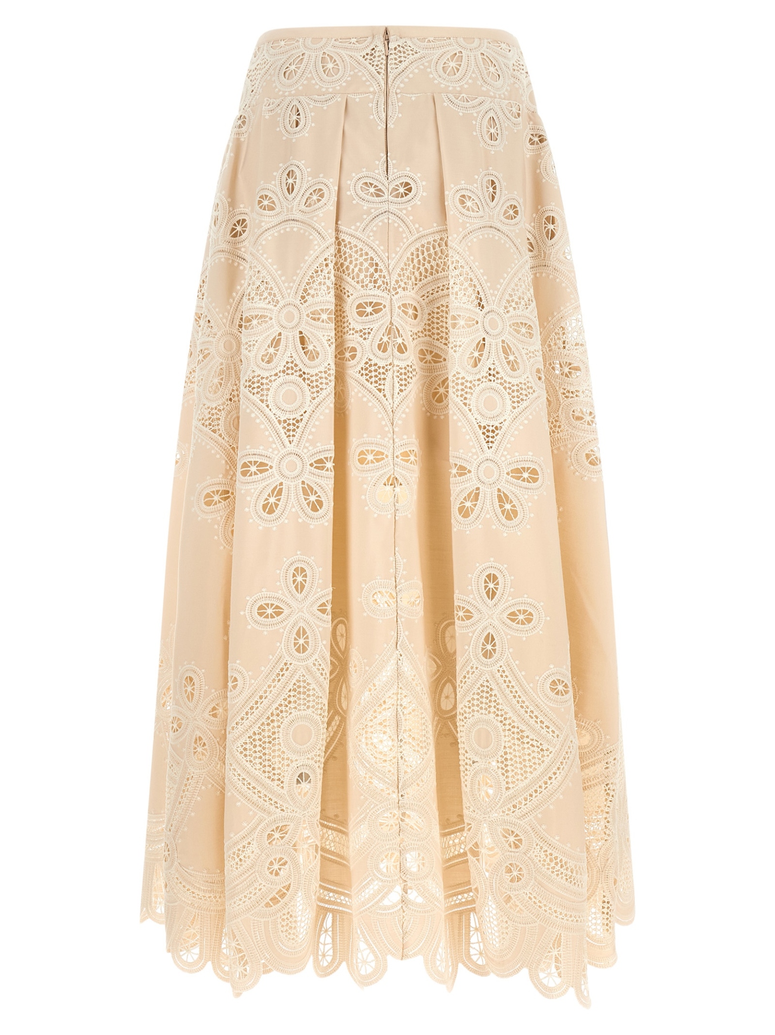 [Elie Saab] Long skirt FW26 SK360NP26COE16CREAM