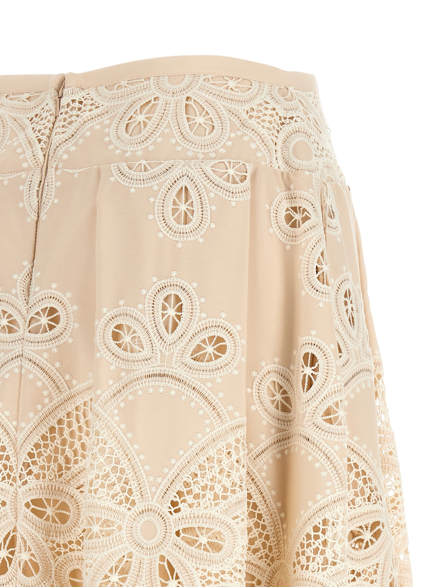 [Elie Saab] Long skirt FW26 SK360NP26COE16CREAM