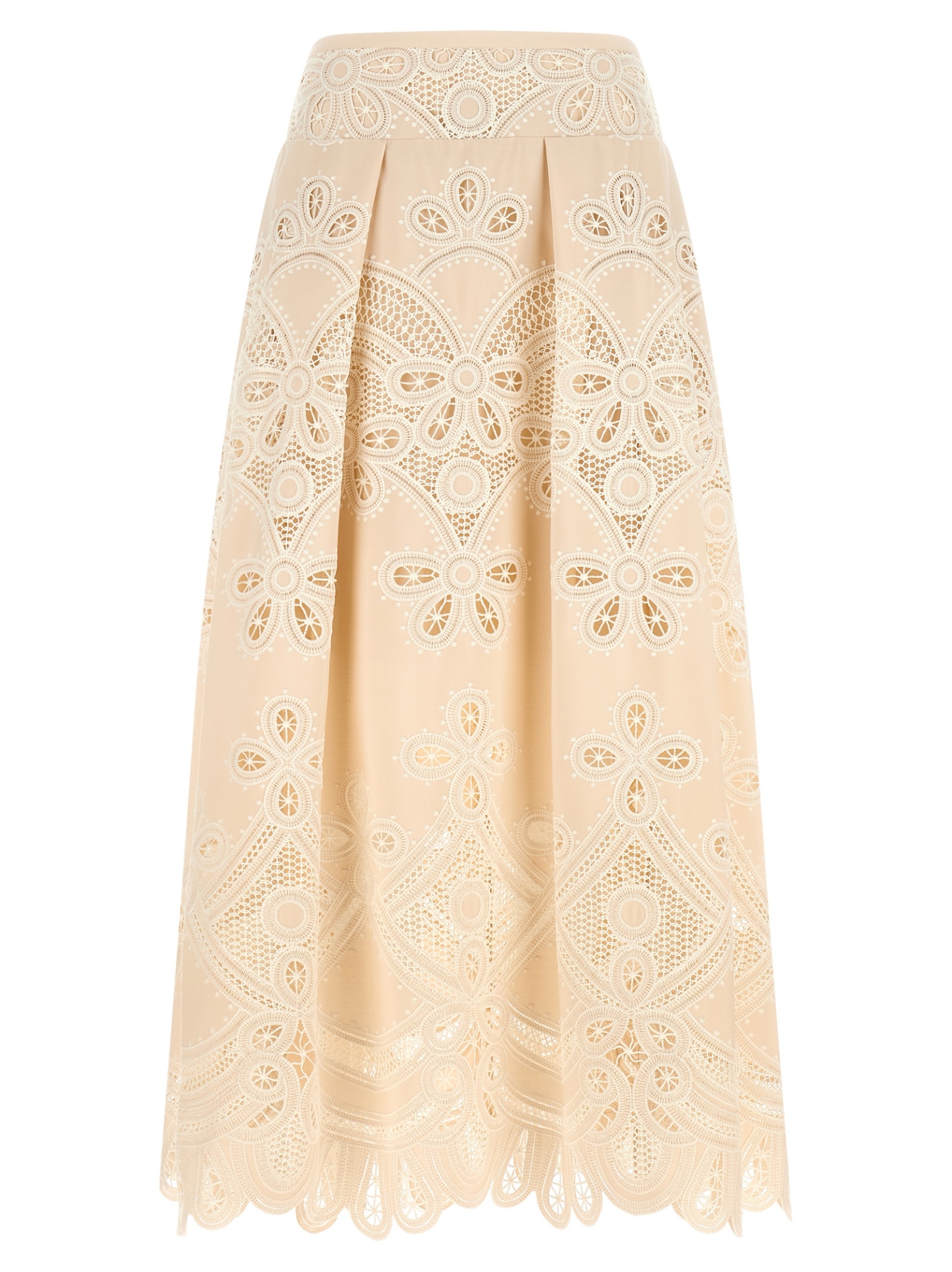 [Elie Saab] Long skirt FW26 SK360NP26COE16CREAM