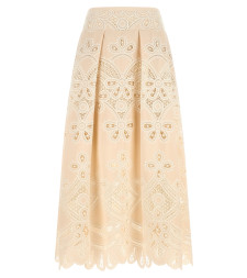 [Elie Saab] Long skirt FW26 SK360NP26COE16CREAM