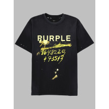 [Purple Brand] T-shirts Short Sleeve FW26 P117_HTBH326BLACK