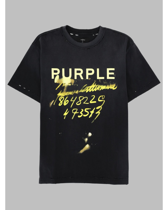 [Purple Brand] T-shirts Short Sleeve FW26 P117_HTBH326BLACK