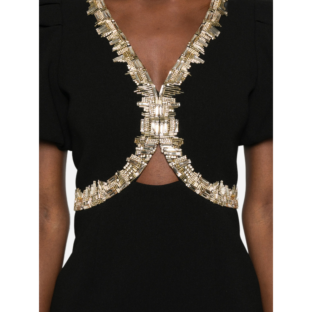 [Rebecca Vallance] Short sleeve dress FW26 2602-1673  BLACK