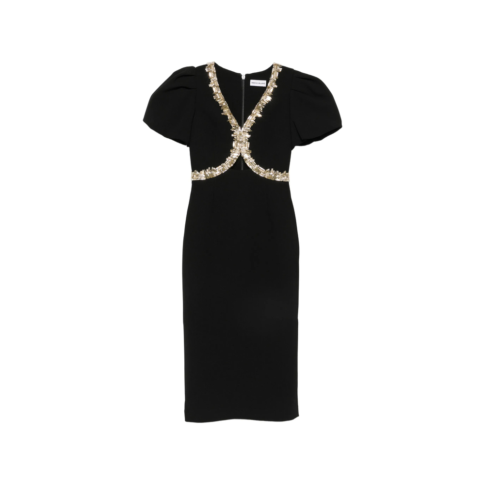[Rebecca Vallance] Short sleeve dress FW26 2602-1673  BLACK