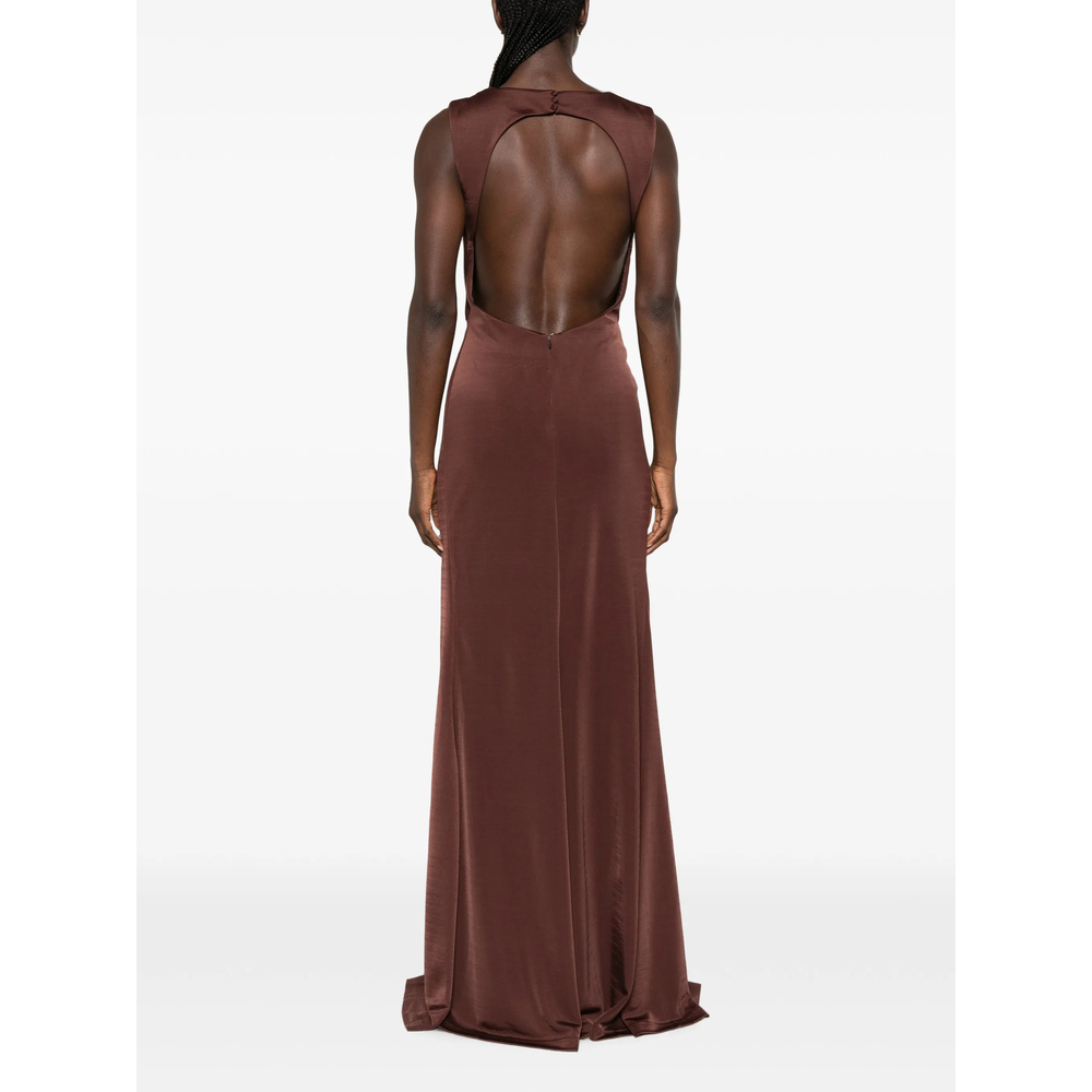[Rebecca Vallance] Sleeveless dress FW26 2602-1706  CHOCO