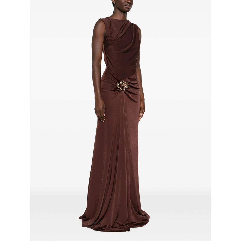 [Rebecca Vallance] Sleeveless dress FW26 2602-1706  CHOCO