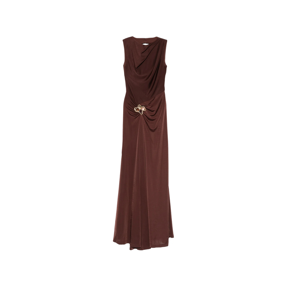 [Rebecca Vallance] Sleeveless dress FW26 2602-1706  CHOCO