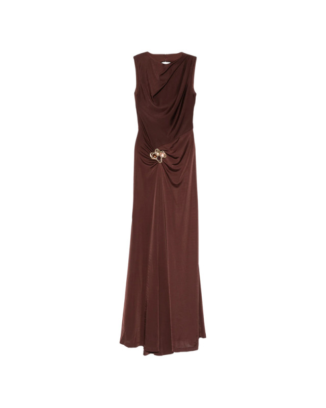 [Rebecca Vallance] Sleeveless dress FW26 2602-1706  CHOCO
