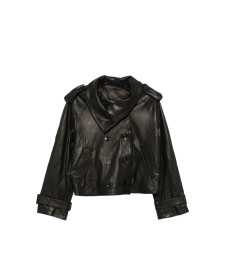 [Giorgio Brato] Leather Jacket FW26 GD27F01102MGA  NERO
