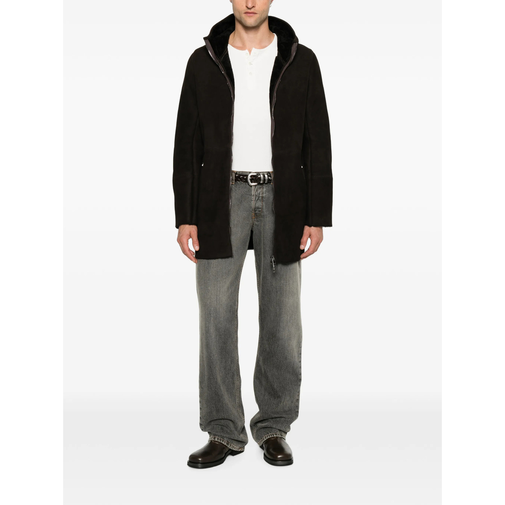 [Giorgio Brato] Leather Jacket FW26 GU27F26017MEVL  FONDE
