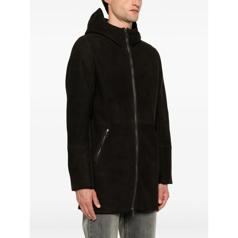 [Giorgio Brato] Leather Jacket FW26 GU27F26017MEVL  FONDE