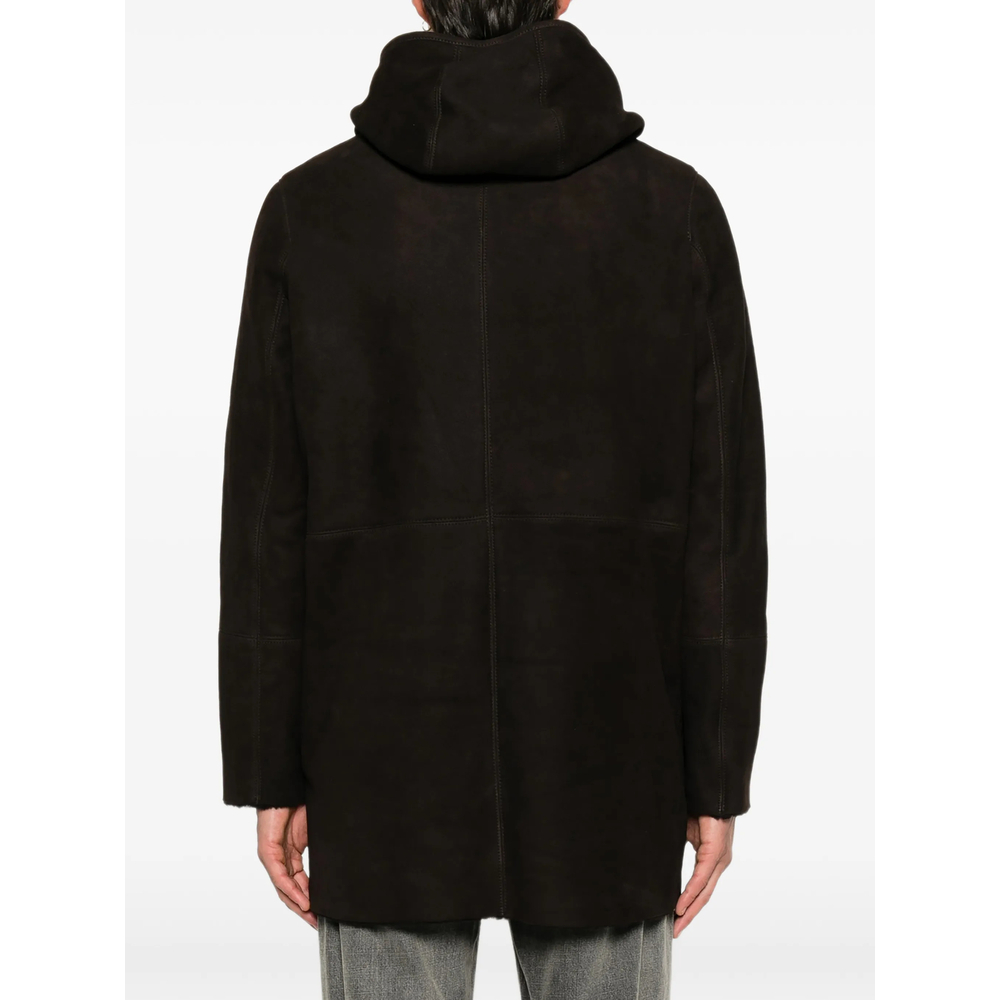 [Giorgio Brato] Leather Jacket FW26 GU27F26017MEVL  FONDE