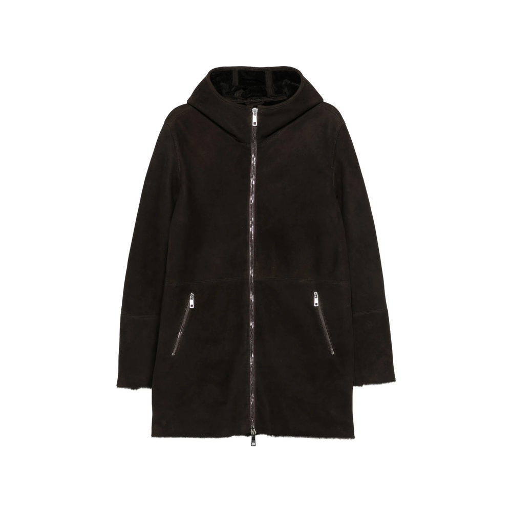 [Giorgio Brato] Leather Jacket FW26 GU27F26017MEVL  FONDE