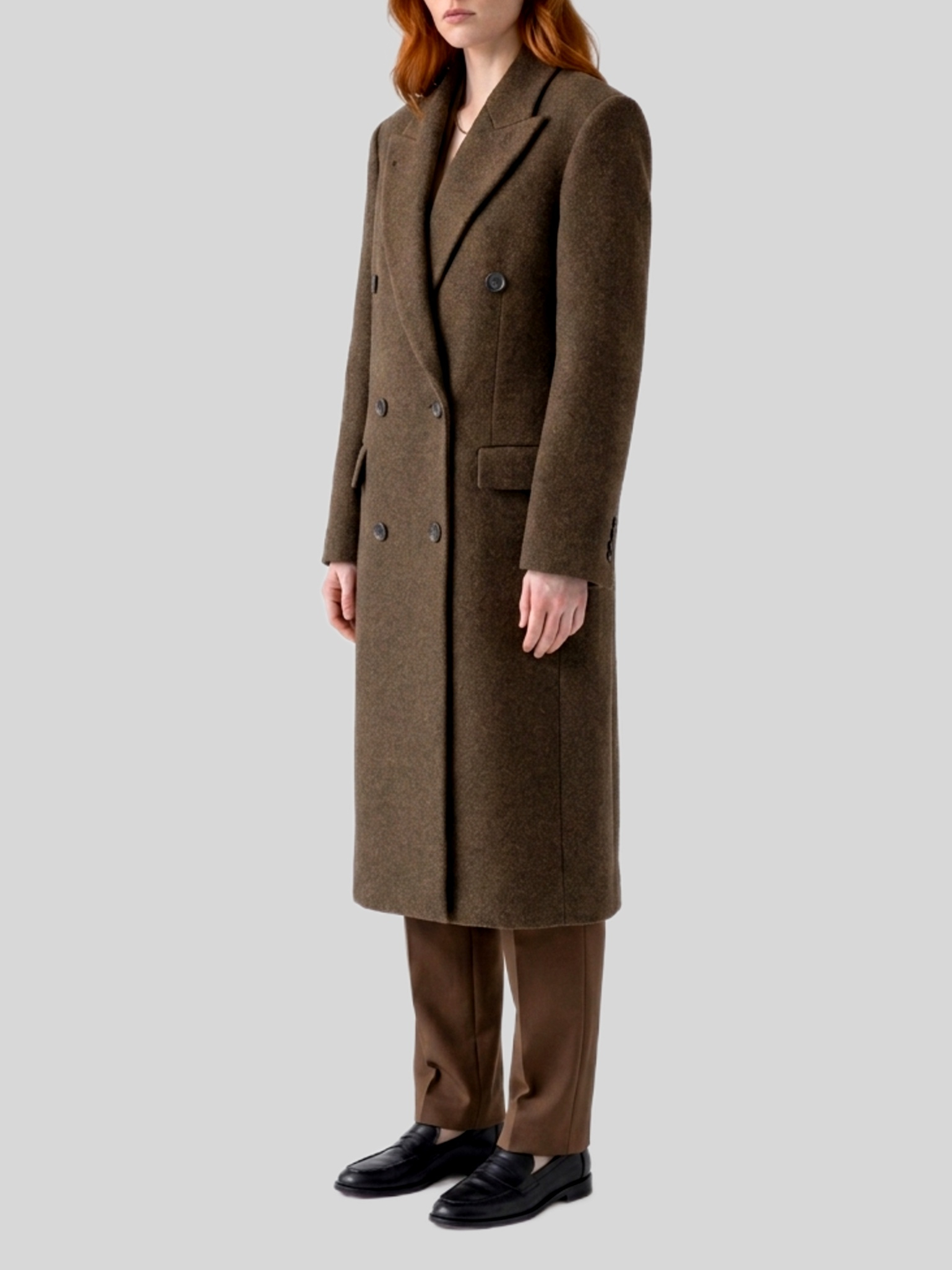 [THE ROW] Coat FW26 R000047_W4645_BRM