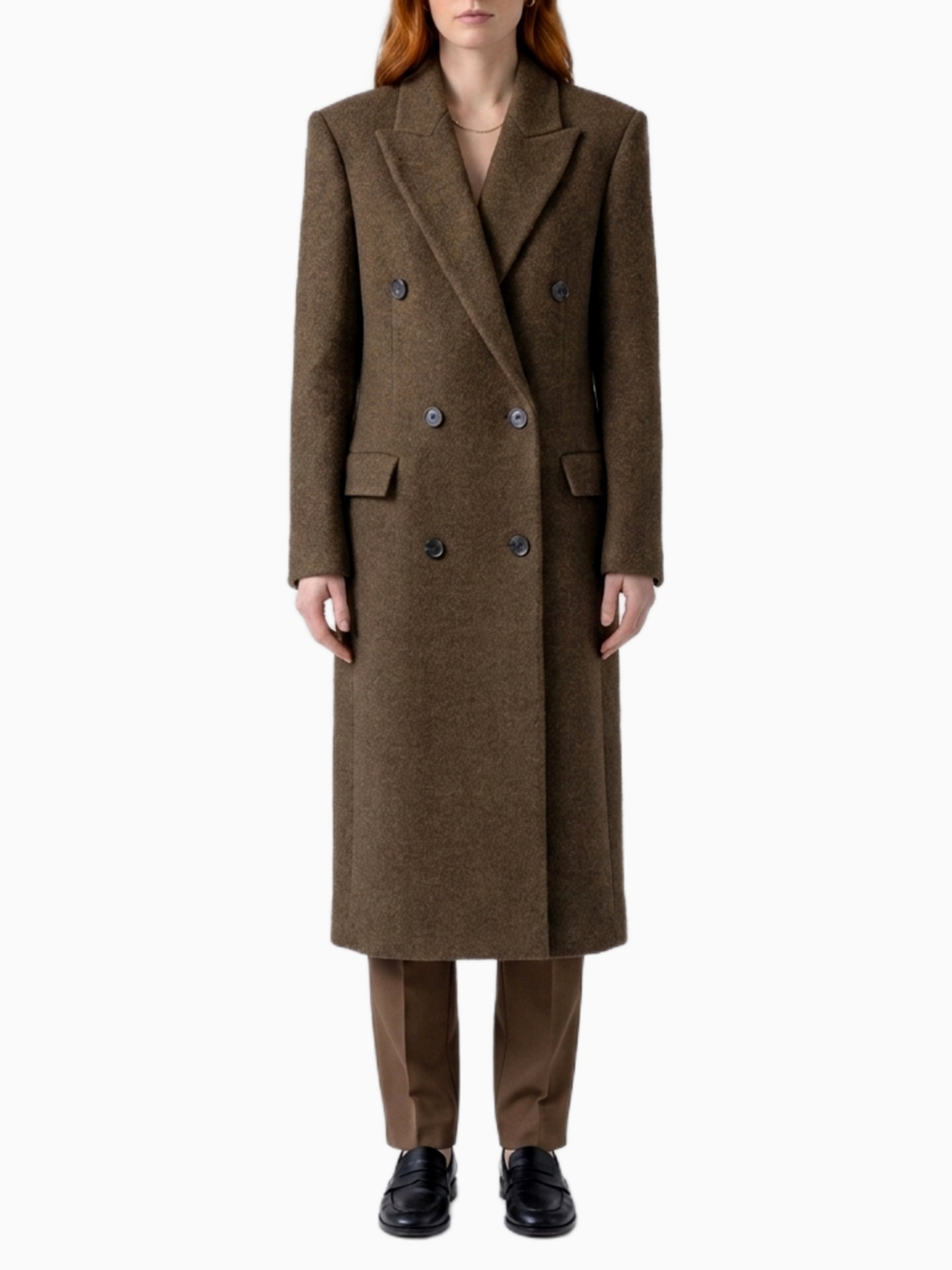 [THE ROW] Coat FW26 R000047_W4645_BRM